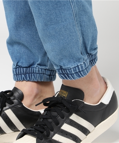 WEGO（ウィゴー）の「WEGO/ストレッチデニムジョガーパンツ（デニムパンツ・メンズ・ブラック/ライトインディゴブルー/インディゴブルー・LARGE/MEDIUM）」の10枚目の写真