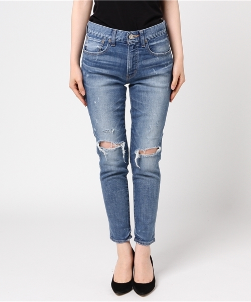 MOUSSY（マウジー）の「iSKO COMFORT Aurora SKINNY（デニムパンツ・レディース・ブルー・26inch/27inch/23inch/24inch/25inch）」の2枚目の写真