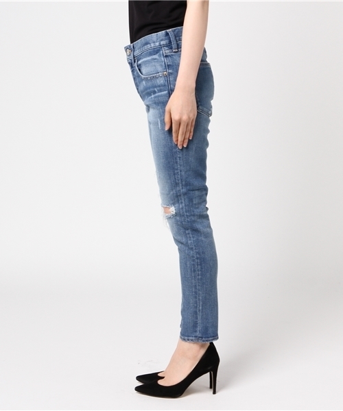 MOUSSY（マウジー）の「iSKO COMFORT Aurora SKINNY（デニムパンツ・レディース・ブルー・26inch/27inch/23inch/24inch/25inch）」の3枚目の写真