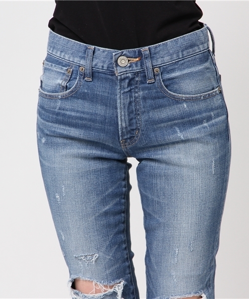 MOUSSY（マウジー）の「iSKO COMFORT Aurora SKINNY（デニムパンツ・レディース・ブルー・26inch/27inch/23inch/24inch/25inch）」の5枚目の写真