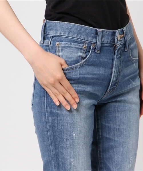 MOUSSY（マウジー）の「iSKO COMFORT Aurora SKINNY（デニムパンツ・レディース・ブルー・26inch/27inch/23inch/24inch/25inch）」の7枚目の写真