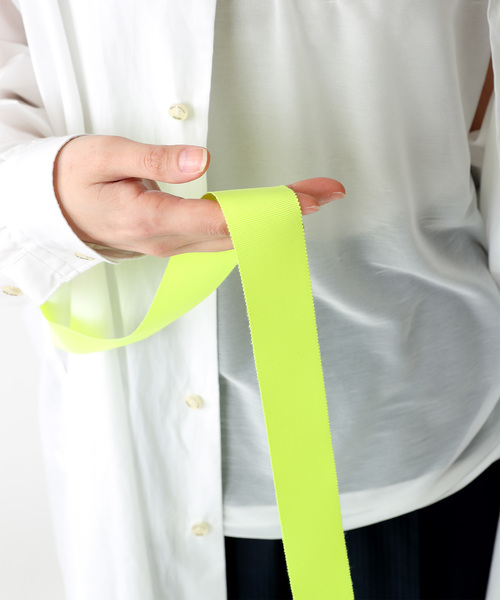 TRUNO by NOISE MAKER（トルノバイノイズメーカー）の「ウエストリボン2wayオーバーシャツワンピース（シャツワンピース・レディース・オフホワイト/ブラック/ネイビー・FREE）」の22枚目の写真