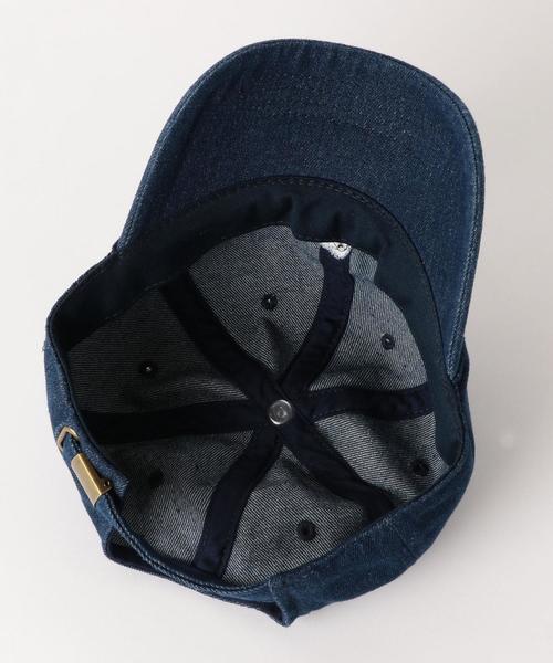 green label relaxing（グリーンレーベルリラクシング）の「PEANUTSスヌーピーデニムキャップ（キャップ・キッズ・ネイビー/ライトブルー・54cm）」の6枚目の写真