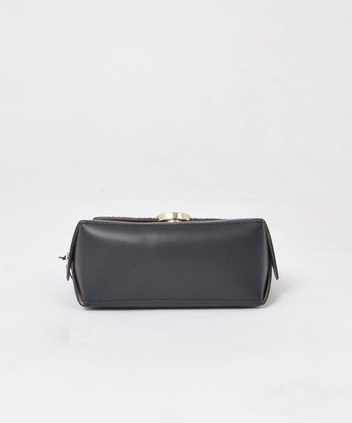 SHIPS（シップス）の「Carol J:ラウンドバックルコンビショルダー◇（ショルダーバッグ・レディース・ブラック/キャメル・ONE SIZE）」の7枚目の写真