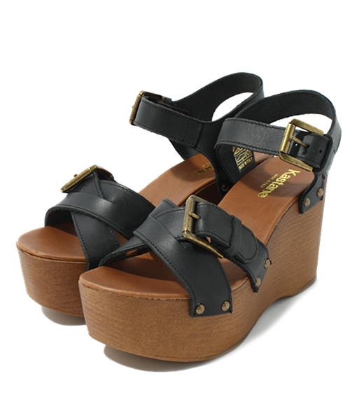 Kastane（カスタネ）の「【Kastane】SANDY SHOES 厚底サンダル（サンダル・レディース・ブラック/キャメル/ライトベージュ/ネイビー・36/37/38）」の2枚目の写真