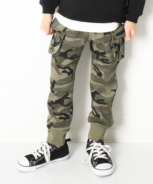 devirock（デビロック）の「まるで着る毛布 裏シャギーカーゴパンツ ロングパンツ（その他パンツ・キッズ・ブラック/ネイビー/カーキ/カモフラージュ/ヘザーチャコール/パープル系その他・110cm/120cm/140cm/130cm/150cm/160cm/100cm）」の6枚目の写真