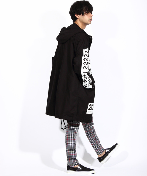 8(eight)（エイト）の「ビッグ モッズコート ロゴ プリント（モッズ