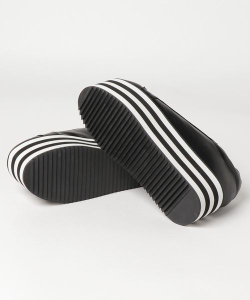 WEGO（ウィゴー）の「WEGO/ラインソールスニーカー（スニーカー・レディース・ホワイト/ブラック・MEDIUM/LARGE）」の4枚目の写真