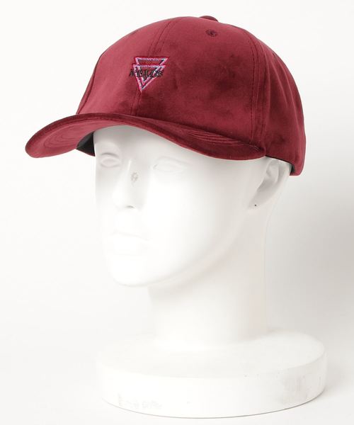 VENCEEXCHANGE（ヴァンスエクスチェンジ）の「ベロア刺繍キャップ（キャップ・メンズ・ブラック/ワインレッド・フリー）」の4枚目の写真