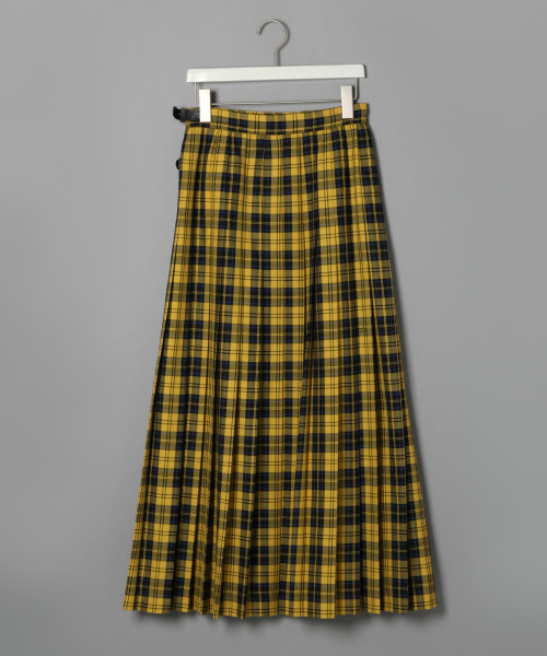 LOWRYS FARM(ローリーズファーム)の「タータンプリーツロングスカート 818196(スカート・レディース・ネイビー/イエロー・MEDIUM/LARGE)」の6枚目の写真