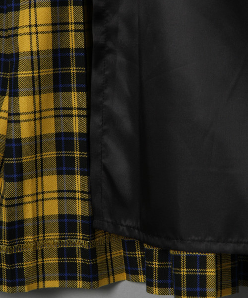 LOWRYS FARM(ローリーズファーム)の「タータンプリーツロングスカート 818196(スカート・レディース・ネイビー/イエロー・MEDIUM/LARGE)」の5枚目の写真