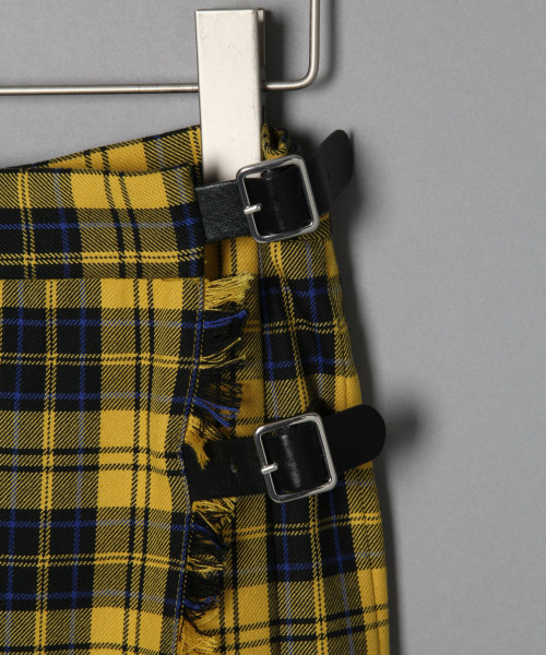 LOWRYS FARM(ローリーズファーム)の「タータンプリーツロングスカート 818196(スカート・レディース・ネイビー/イエロー・MEDIUM/LARGE)」の8枚目の写真