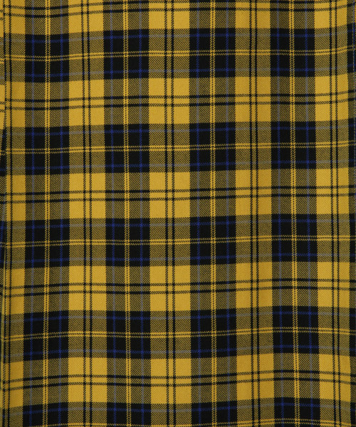 LOWRYS FARM(ローリーズファーム)の「タータンプリーツロングスカート 818196(スカート・レディース・ネイビー/イエロー・MEDIUM/LARGE)」の4枚目の写真