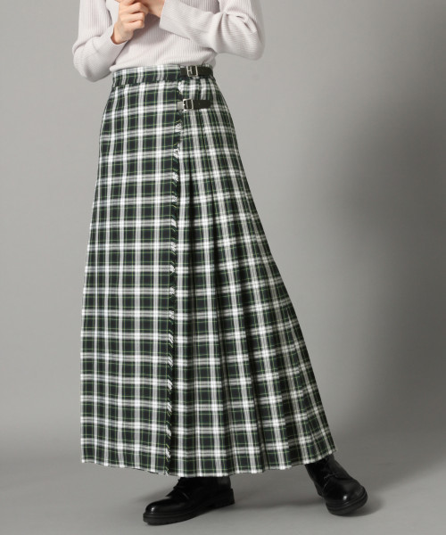 LOWRYS FARM(ローリーズファーム)の「タータンプリーツロングスカート 818196(スカート・レディース・ネイビー/イエロー・MEDIUM/LARGE)」の14枚目の写真