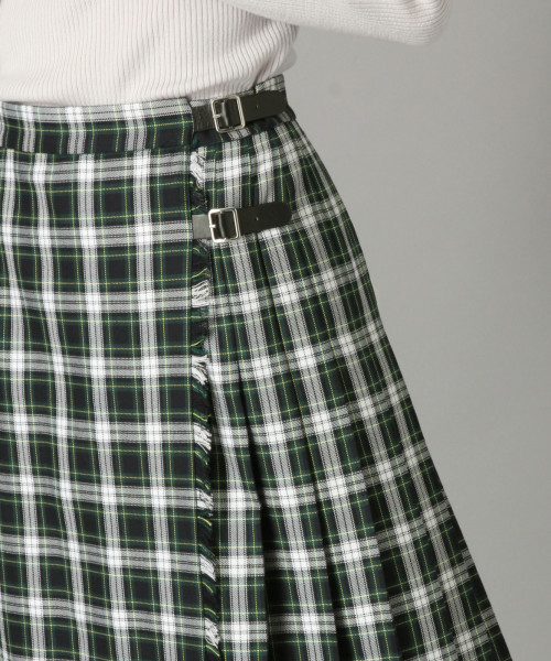 LOWRYS FARM(ローリーズファーム)の「タータンプリーツロングスカート 818196(スカート・レディース・ネイビー/イエロー・MEDIUM/LARGE)」の13枚目の写真