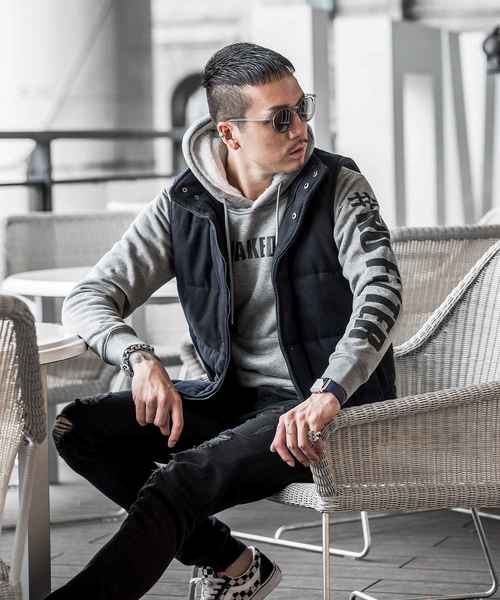 JOKER（ジョーカー）の「プリント裏ボアプルオーバーパーカー スウェット トレーナー メンズ（パーカー・メンズ・ブラック/ネイビー/オフホワイト/ホワイト系その他/ブラック系その他/杢グレー/グレー系その他/ブルー系その他/ホワイト系その他2/ブラック系その他2/グレー系その他2/ブルー系その他2・S/M/L/XL/XXL）」の8枚目の写真