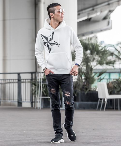 JOKER（ジョーカー）の「プリント裏ボアプルオーバーパーカー スウェット トレーナー メンズ（パーカー・メンズ・ブラック/ネイビー/オフホワイト/ホワイト系その他/ブラック系その他/杢グレー/グレー系その他/ブルー系その他/ホワイト系その他2/ブラック系その他2/グレー系その他2/ブルー系その他2・S/M/L/XL/XXL）」の20枚目の写真