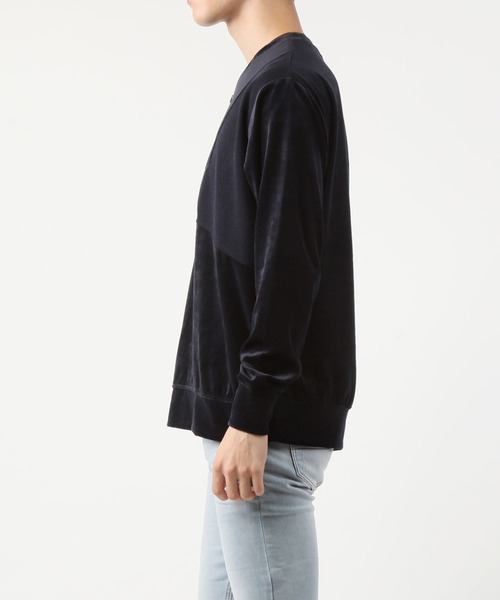 TopIsm（トップイズム）の「ビッグシルエット クルーネック ベロアカットソー（Tシャツ/カットソー・メンズ・ブラック/ベージュ/ネイビー/カーキ/ワイン・M/L）」の10枚目の写真