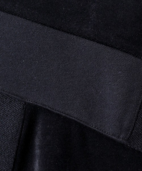 TopIsm（トップイズム）の「ビッグシルエット クルーネック ベロアカットソー（Tシャツ/カットソー・メンズ・ブラック/ベージュ/ネイビー/カーキ/ワイン・M/L）」の12枚目の写真