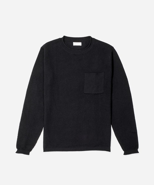 Saturdays NYC（サタデーズ ニューヨークシティ ）の「Kevin Tuckstitch Sweater（ニット/セーター・メンズ・ブラック/グレー・X-SMALL/S/M/L/XL）」の7枚目の写真