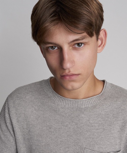 Saturdays NYC（サタデーズ ニューヨークシティ ）の「Kevin Tuckstitch Sweater（ニット/セーター・メンズ・ブラック/グレー・X-SMALL/S/M/L/XL）」の8枚目の写真