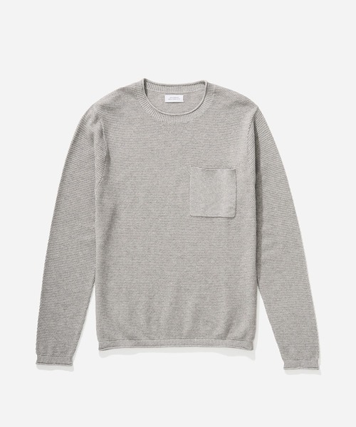 Saturdays NYC（サタデーズ ニューヨークシティ ）の「Kevin Tuckstitch Sweater（ニット/セーター・メンズ・ブラック/グレー・X-SMALL/S/M/L/XL）」の12枚目の写真