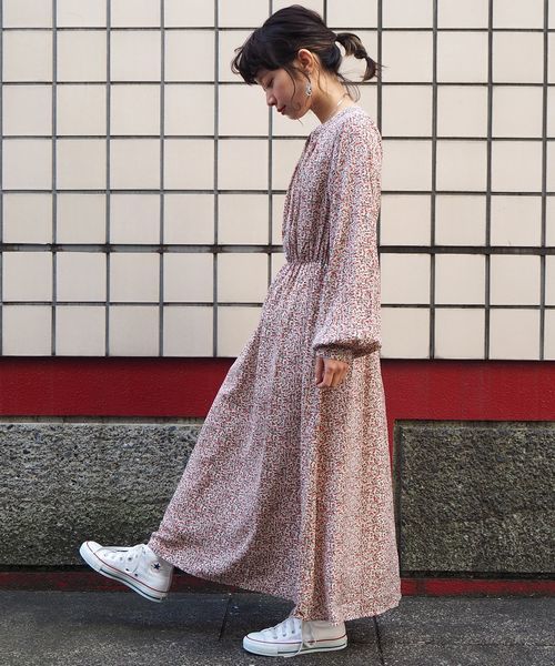 tiptop(ティップトップ)の「キーネック前釦ワンピース(ワンピース・レディース・ネイビー/オフホワイト/グリーン/ダークグレー・FREE)」の11枚目の写真