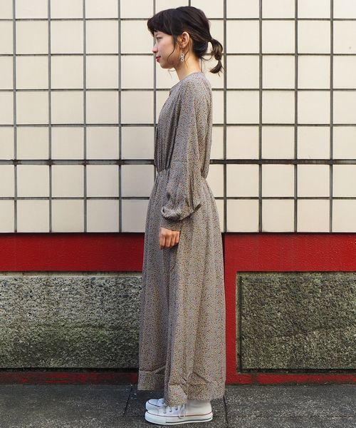 tiptop(ティップトップ)の「キーネック前釦ワンピース(ワンピース・レディース・ネイビー/オフホワイト/グリーン/ダークグレー・FREE)」の10枚目の写真