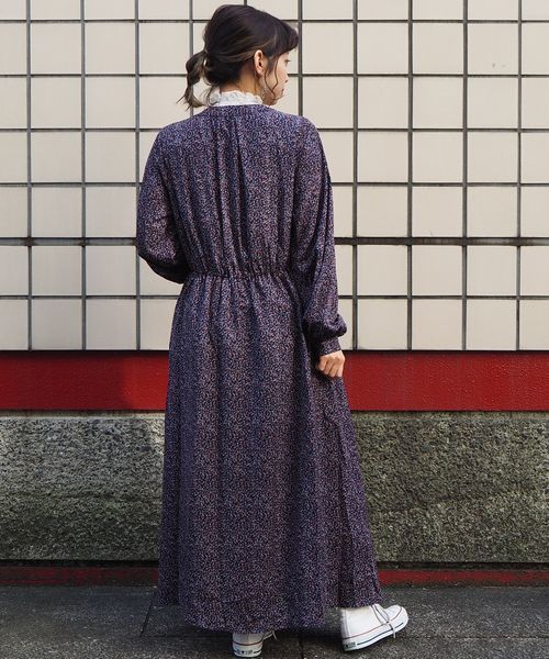 tiptop(ティップトップ)の「キーネック前釦ワンピース(ワンピース・レディース・ネイビー/オフホワイト/グリーン/ダークグレー・FREE)」の16枚目の写真