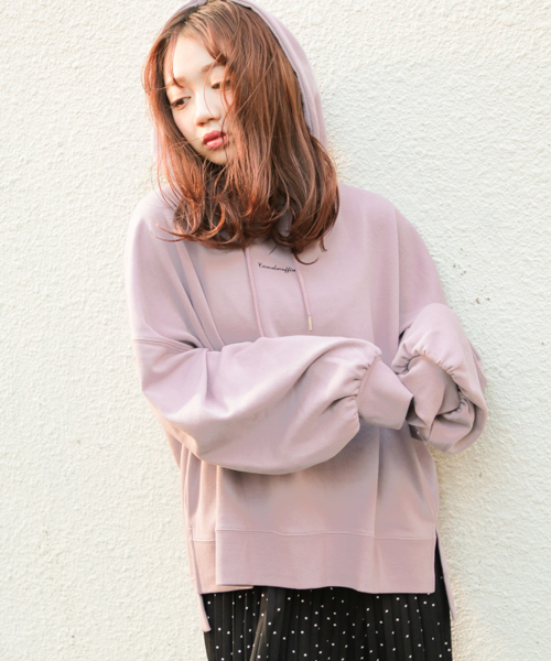 apres jour（アプレジュール）の「刺繍ロゴフーディ【ZOZOTOWN限定アイテム】（パーカー・レディース・ブラック/ベージュ/ラベンダー・フリー）」の18枚目の写真