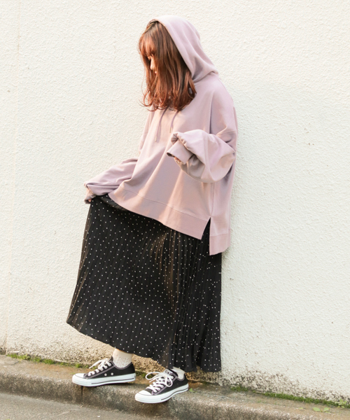 apres jour（アプレジュール）の「刺繍ロゴフーディ【ZOZOTOWN限定アイテム】（パーカー・レディース・ブラック/ベージュ/ラベンダー・フリー）」の22枚目の写真