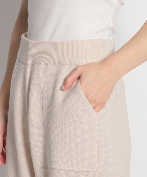 niko and...（ニコアンド）の「ミラノリブワイドパンツ（その他パンツ・レディース・ブラック/ブラウン/オフホワイト・MEDIUM/LARGE）」の4枚目の写真