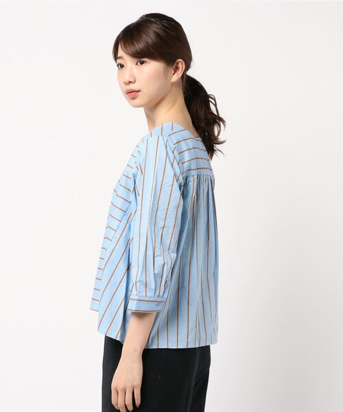ROPE' PICNIC(ロペピクニック)の「マルチストライプブラウス(シャツ/ブラウス・レディース・サックスブルー/ホワイト系その他・40/38)」の6枚目の写真