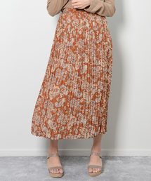 ペイズリー柄プリーツスカート