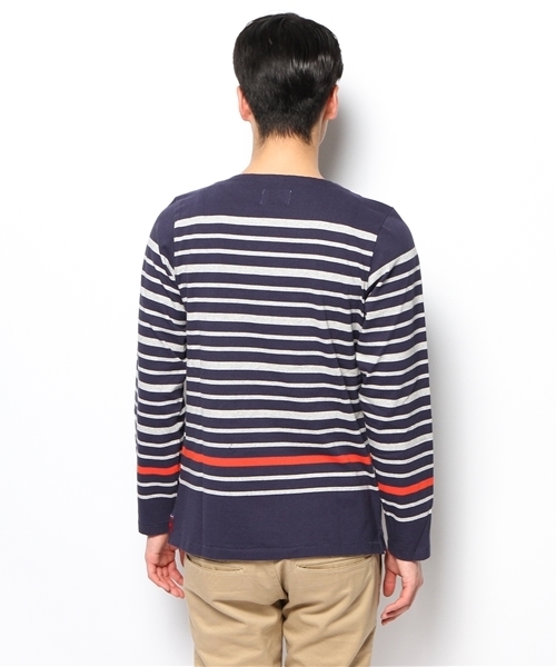 coen（コーエン）の「【MBC】ナバルボーダーカットソー（Tシャツ/カットソー・メンズ・ホワイト/ネイビー・LARGE/MEDIUM/SMALL/X-SMALL/X-LARGE）」の8枚目の写真