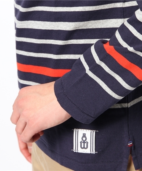 coen（コーエン）の「【MBC】ナバルボーダーカットソー（Tシャツ/カットソー・メンズ・ホワイト/ネイビー・LARGE/MEDIUM/SMALL/X-SMALL/X-LARGE）」の10枚目の写真