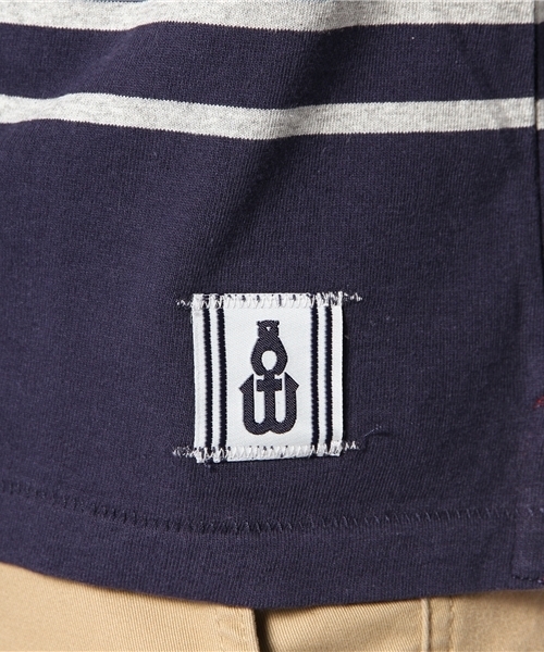 coen（コーエン）の「【MBC】ナバルボーダーカットソー（Tシャツ/カットソー・メンズ・ホワイト/ネイビー・LARGE/MEDIUM/SMALL/X-SMALL/X-LARGE）」の3枚目の写真