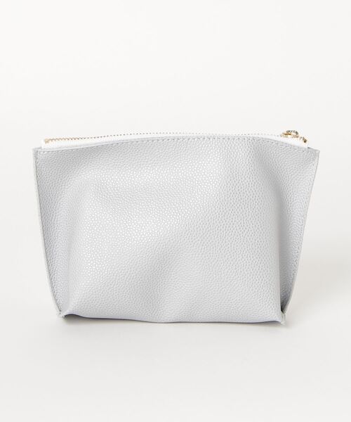 HIGHTIDE（ハイタイド）の「Grains de sable サーブル ファスナーポーチ M（ポーチ・レディース・グレー/ネイビー/キャメル・FREE）」の12枚目の写真