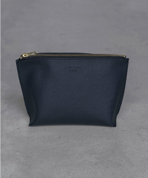 HIGHTIDE（ハイタイド）の「Grains de sable サーブル ファスナーポーチ M（ポーチ・レディース・グレー/ネイビー/キャメル・FREE）」の4枚目の写真