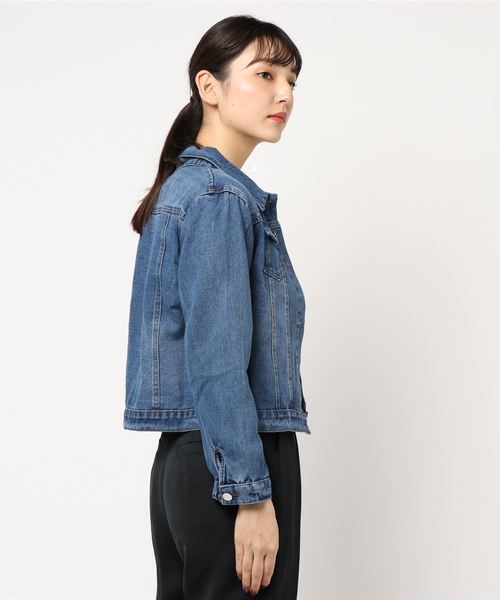 fifth（フィフス）の「コンパクトデニムジャケット（ライダースジャケット・レディース・ブルー・LARGE/MEDIUM）」の14枚目の写真