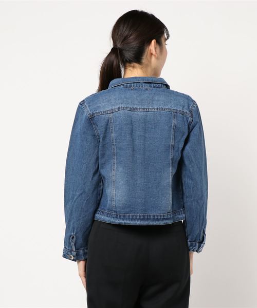 fifth（フィフス）の「コンパクトデニムジャケット（ライダースジャケット・レディース・ブルー・LARGE/MEDIUM）」の7枚目の写真