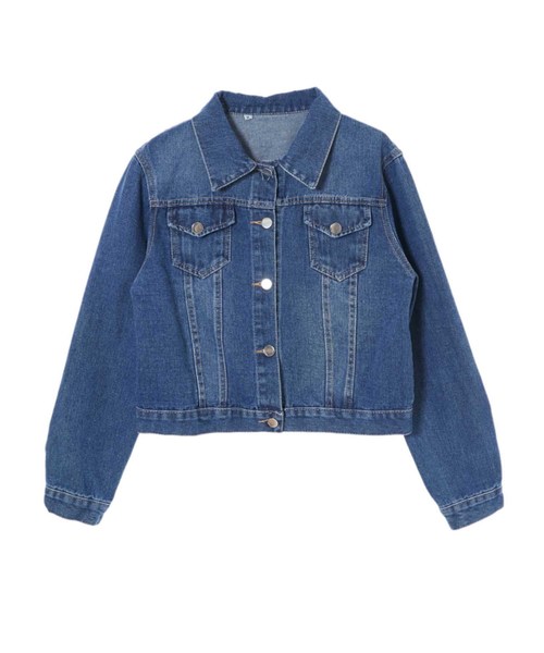 fifth（フィフス）の「コンパクトデニムジャケット（ライダースジャケット・レディース・ブルー・LARGE/MEDIUM）」の2枚目の写真