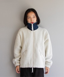 order loose boa zip blouson