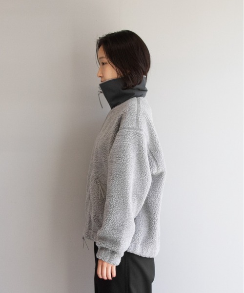 order(オーダー)の「order loose boa zip blouson(ブルゾン・レディース・ブラック/ダークグリーン/ブラウン/オフホワイト/グレー・FREE)」の11枚目の写真