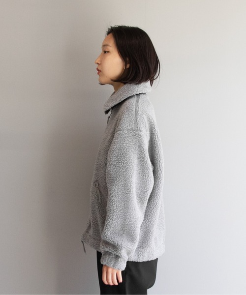 order(オーダー)の「order loose boa zip blouson(ブルゾン・レディース・ブラック/ダークグリーン/ブラウン/オフホワイト/グレー・FREE)」の15枚目の写真