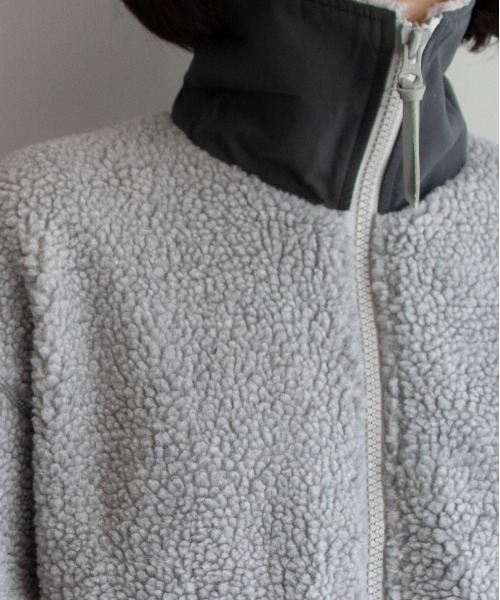 order(オーダー)の「order loose boa zip blouson(ブルゾン・レディース・ブラック/ダークグリーン/ブラウン/オフホワイト/グレー・FREE)」の10枚目の写真