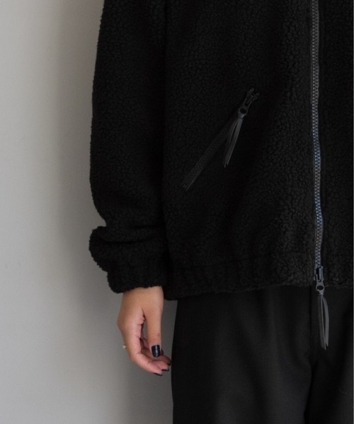 order(オーダー)の「order loose boa zip blouson(ブルゾン・レディース・ブラック/ダークグリーン/ブラウン/オフホワイト/グレー・FREE)」の16枚目の写真