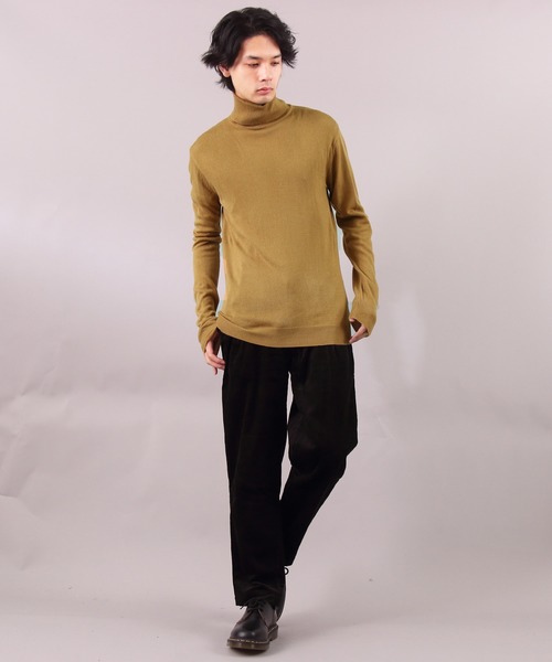 ８(eight)（エイト）の「カシミアタッチ タートルネック ニットセーター（ニット/セーター・メンズ・ブラック/ベージュ/ネイビー/チャコール/ホワイト・LARGE/MEDIUM/X-LARGE）」の22枚目の写真