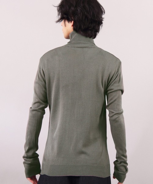 ８(eight)（エイト）の「カシミアタッチ タートルネック ニットセーター（ニット/セーター・メンズ・ブラック/ベージュ/ネイビー/チャコール/ホワイト・LARGE/MEDIUM/X-LARGE）」の14枚目の写真