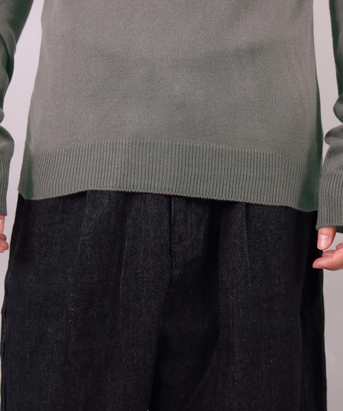 ８(eight)（エイト）の「カシミアタッチ タートルネック ニットセーター（ニット/セーター・メンズ・ブラック/ベージュ/ネイビー/チャコール/ホワイト・LARGE/MEDIUM/X-LARGE）」の18枚目の写真